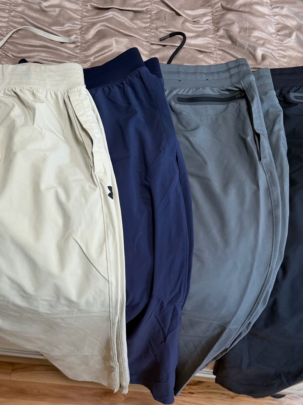 Under Armour Men's Performance Pants - Navy, Gray, Black, Tan + bonus shorts